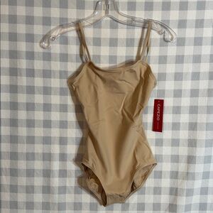 Capezio Team Basics Camisole Leotard, Size S, Nude